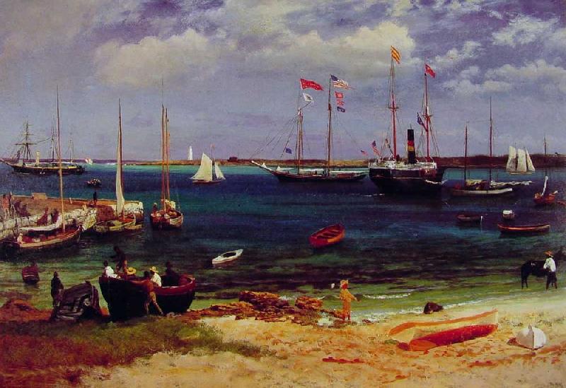 Albert Bierstadt Nassau Harbor oil painting picture